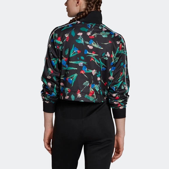 adidas Originals Women's Bellista Floral Track Jacket Sz XS - Picture 2 of 12